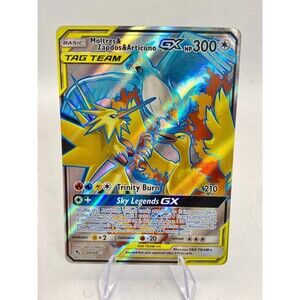 Moltres & Zapdos & Articuno GX (Full Art) - Hidden Fates (HIF) MP